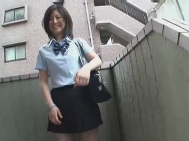 Asian Panties Public Schoolgirl Skirt Tease Teen Upskirt clip