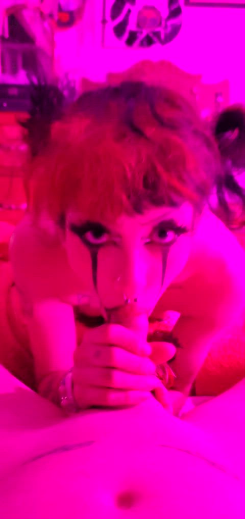 amateur big eyes blowjob deepthroat egirl halloween homemade onlyfans pov petite