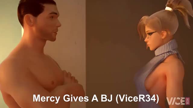 ViceR34 - Mercy gives a BJ in her virgin killer sweater  ? VO by the lovely @BordeauxBlackVA