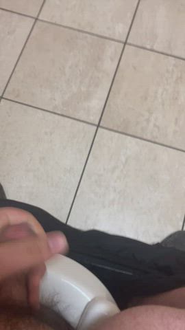 Bathroom Jerk Off Public clip