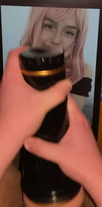 pounded my fleshlight for Poki until i couldn't hold in my cum