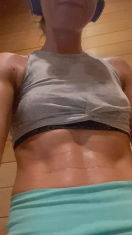 Who’s going to worship these sweaty abs?