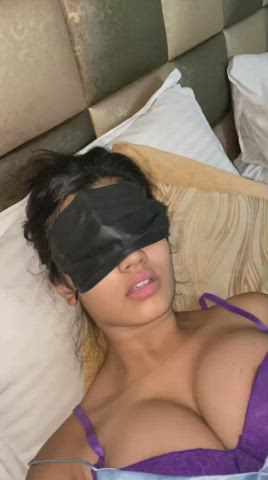 Blindfolded Indian Girlfriend