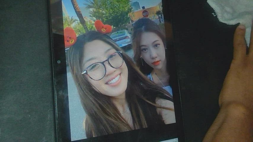 Two Asian Princesses Get Glazed! | 🍀Cum Finish Photos on Erome!