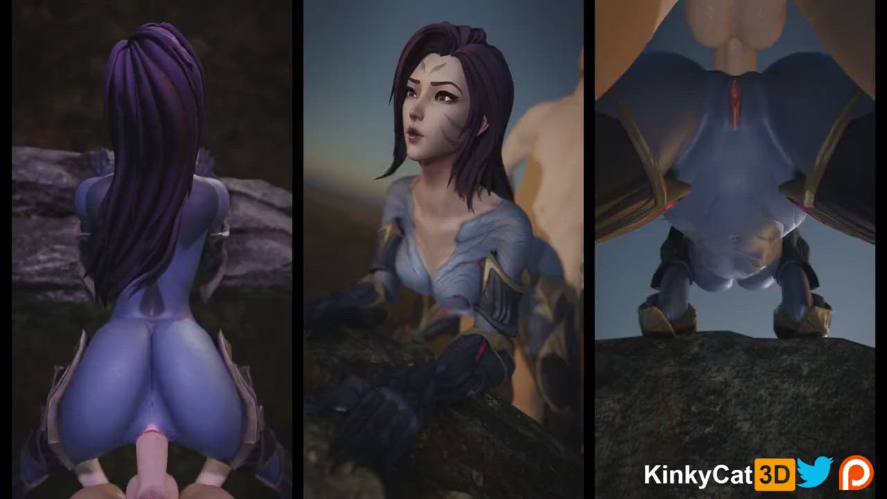Kai’sa gets fucked multiple view (KinkyCat3D) [League of Legends]