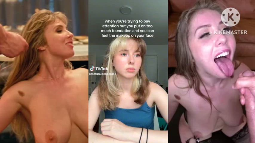 big dicks big tits brunette bukkake double blowjob gooning huge tits lena paul split