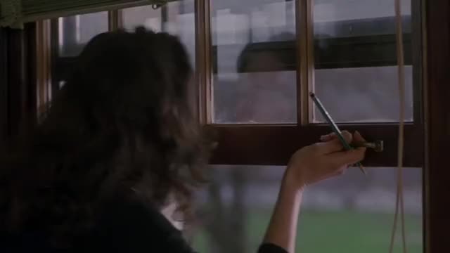 Jennifer Connelly - A Beautiful Mind - opening window in class, scene