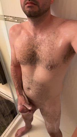 jerk off shower thick cock cock massive-cock clip