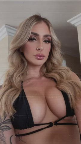 big tits blonde bra lingerie model tits clip