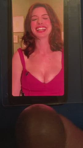 anne hathaway cleavage cum cum on tits kiss tribute clip