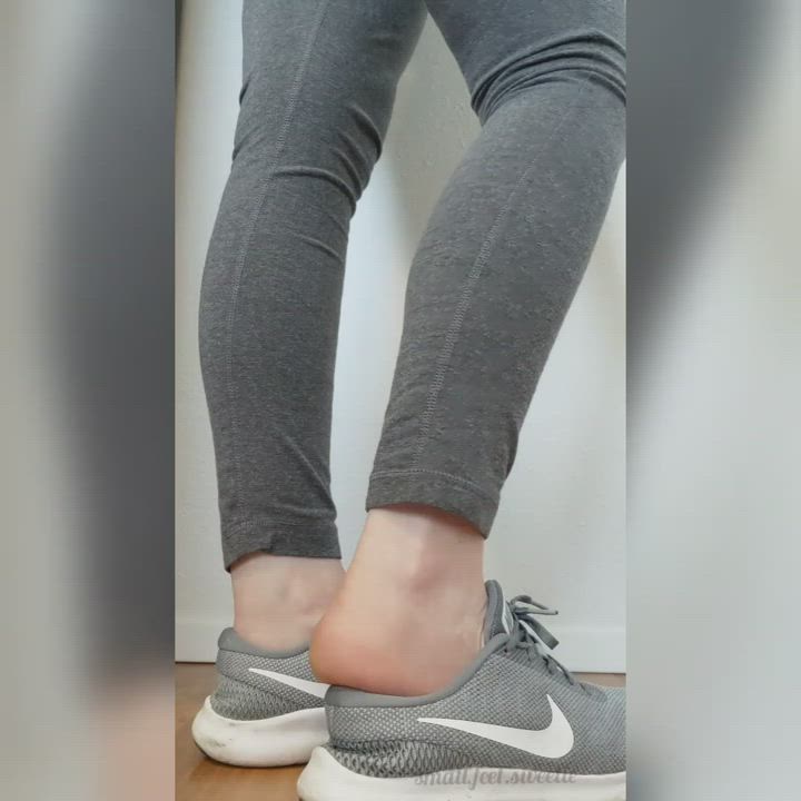 Taking off my sneakers