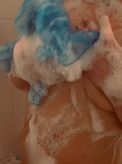 hotwife shower soapy tits clip