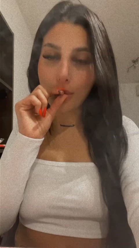 facial nsfw onlyfans smoking clip