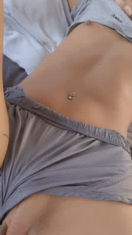 cute flashing petite pierced tease clip