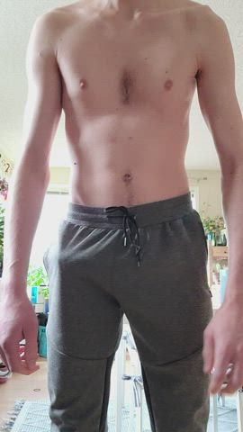 Are these sweatpants too revealing?