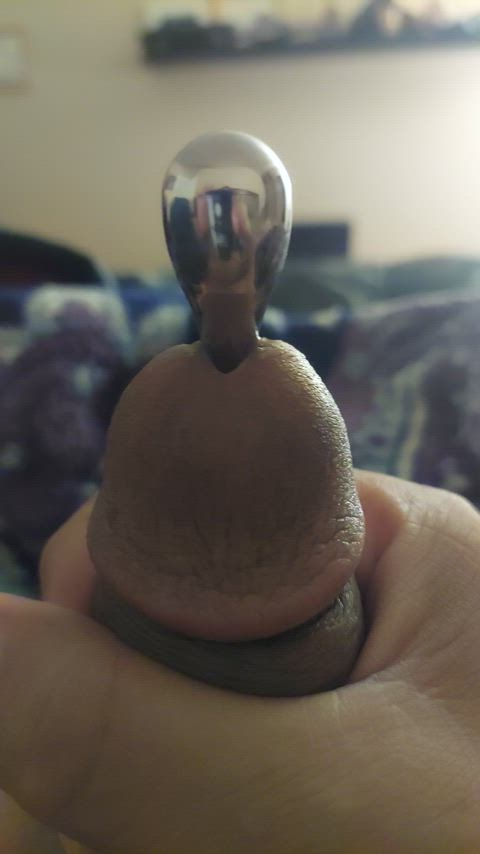 cock kinky masturbating object insertion sex toy sounding clip