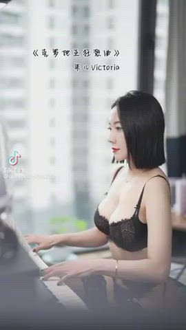 asian big tits bra lingerie tits clip