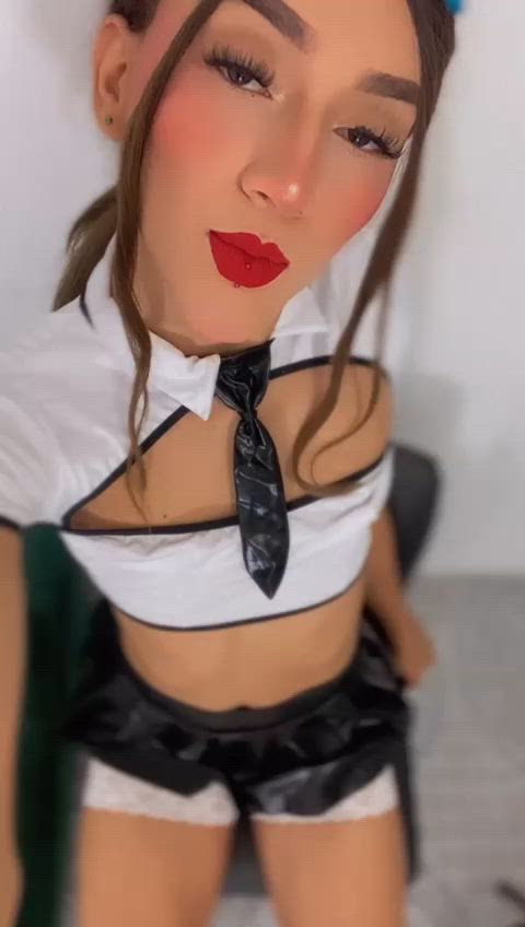 cute latina sexy student legal-teens tik-tok clip