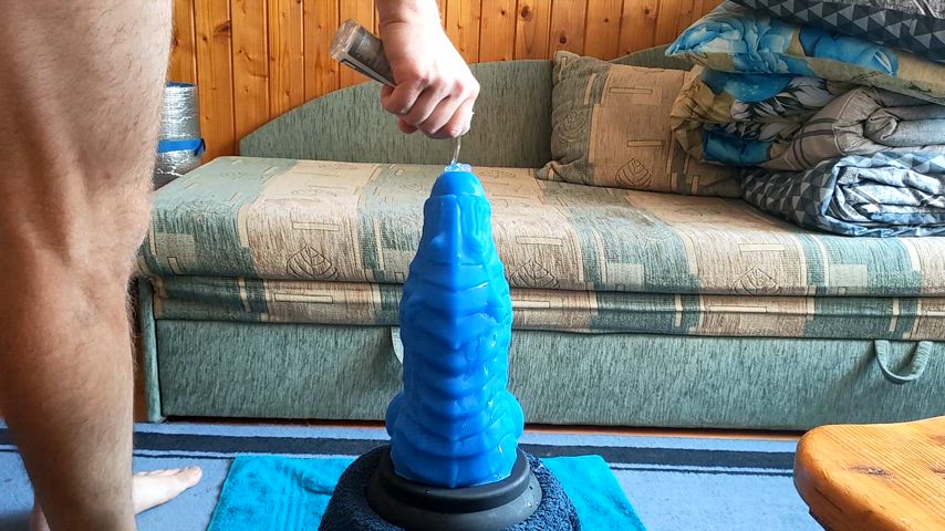 [M 28] Now my newest toy - Topped Toys Erebus Dildo 140. Still need to work on my