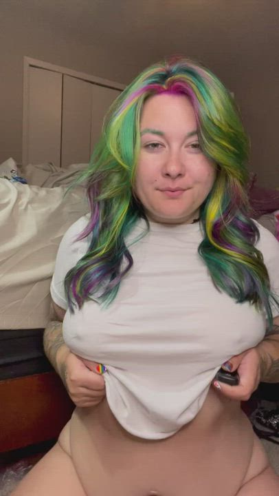 A titty drop cause I missed you and I changed my hair