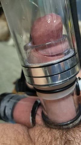 Milking a big uncut Tradie visitor with big balls 6