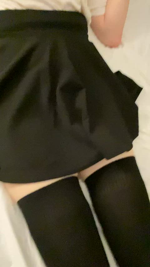 There’s something under my skirt!