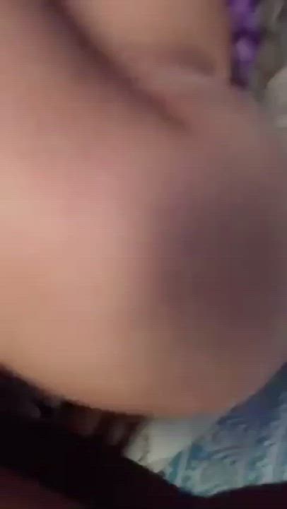 Gf (19) getting her back blown out by bull