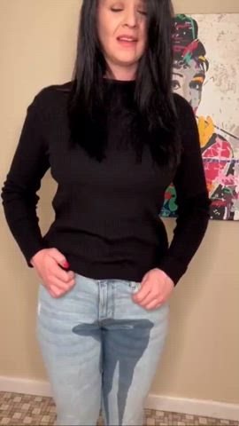 jeans panties pee piss clip