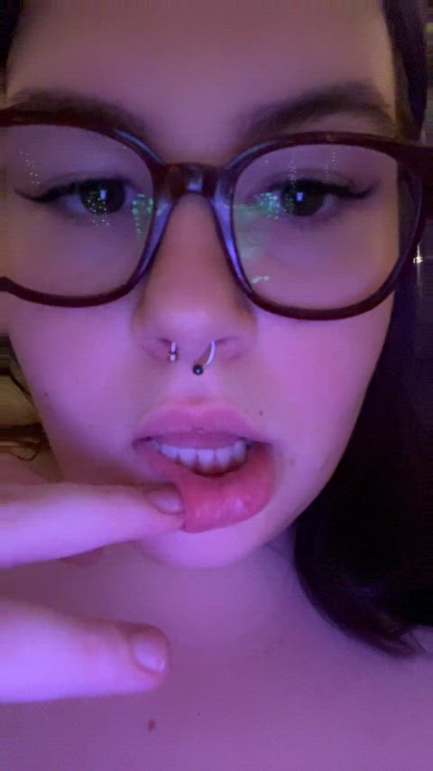 bbw cute finger in mouth nsfw onlyfans oral pov thick clip