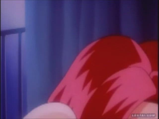 bed sex boobs hentai japanese redhead retro riding wet pussy clip