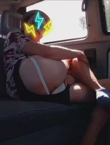 Hands free in a lyft, driver didn't believe I wore a j-strap then asked me 2 showoff.