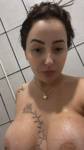 Body Fake Tits Shower clip