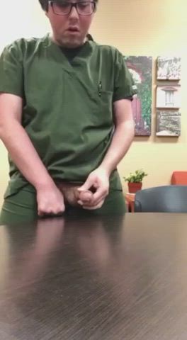 coworker cum cumshot gay male masturbation clip