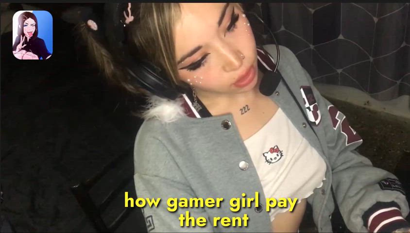 bored and ignored cumshot facial freeuse gamer girl clip