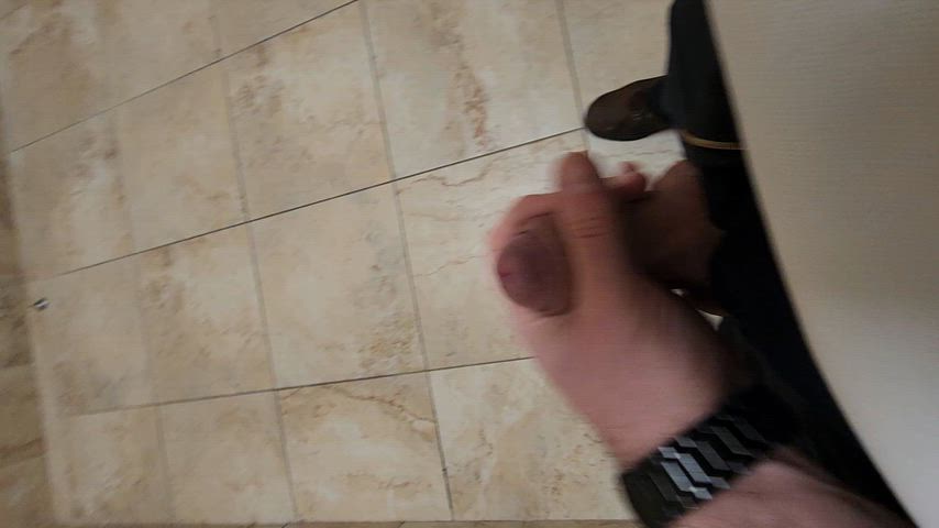 cock cum cumshot ejaculation male masturbation solo verified work at-work masturbation