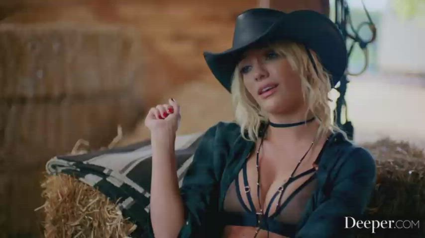 big tits blonde cowgirl cumshot deepthroat farm hardcore kenna james teen clip