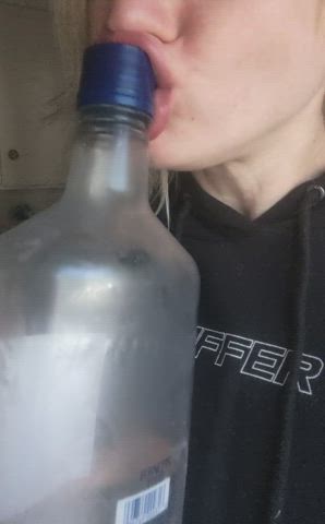 After my last post, licking &amp; sucking a bottle like an alcoholic bitch. Who