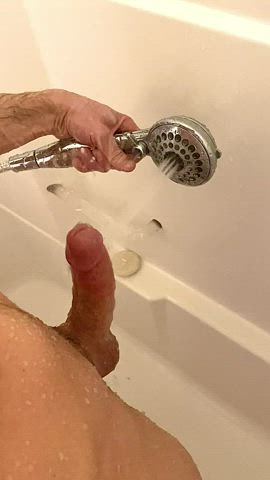 Hands-Free Shower Cum. Daddy needs his cock sucked clean after (37)