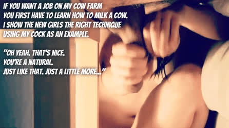 Caption Cock Milking Milking clip