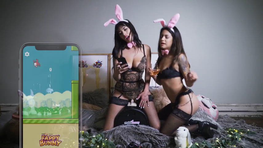 Fappy Bunny - Motorbunny integrated video game (Yes, really)