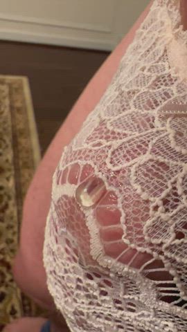 Would you suck the precum through the lace?
