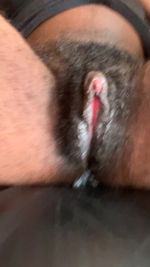 boy pussy creampie creamy cum on pussy ebony ftm fetish hairy hairy pussy trans clip