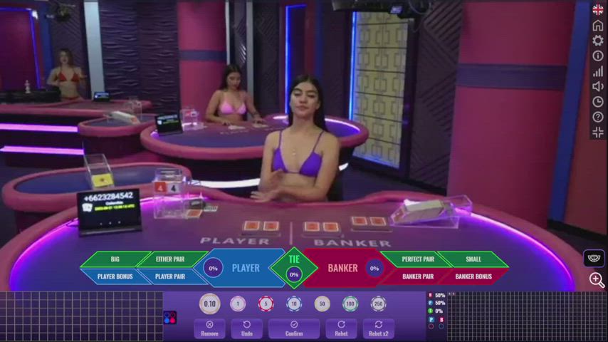 Sexy Live Bikini Dealers | Online Baccarat