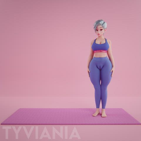 Pawg SFM Thick Yoga Yoga Pants clip