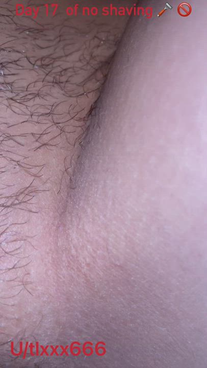 Day 17 guys ❤️ are you still interested in my hairy pussy project? 😘