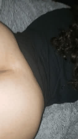 Cumming on Chubby Girl’s Fat Ass White Butt