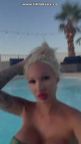 big tits blonde tiktok clip
