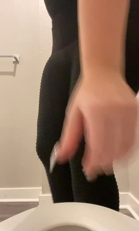 asshole bathroom dirty talk fetish talking dirty toilet clip