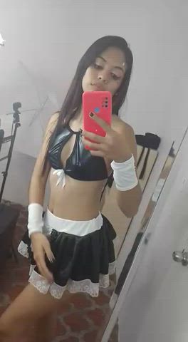 big ass camsoda cosplay costume latina maid small tits tanned clip