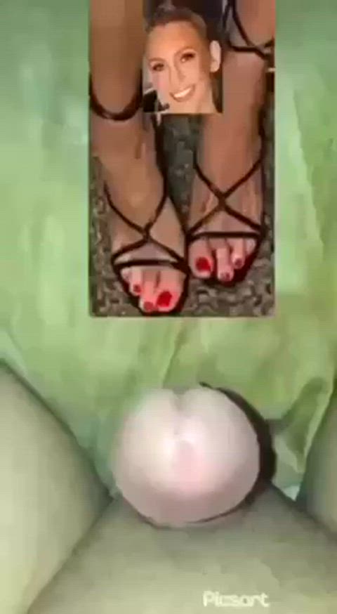 cum on feet cumshot feet fetish clip